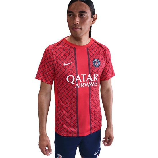 Femme Maillot échauffement third PSG 2025/26 - Rouge