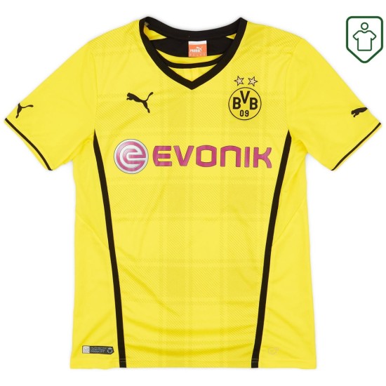 Homme Maillot domicile rétro BVB Borussia Dortmund 2013/14