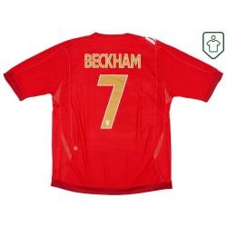 Homme Maillot rétro extérieur Angleterre 2006/08 Beckham #7