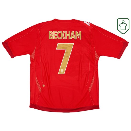 Homme Maillot rétro extérieur Angleterre 2006/08 Beckham #7 Homme Maillot rétro extérieur Angleterre 2006/08 Beckham #7