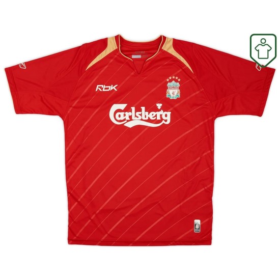 Maillot rétro domicile Ligue des champions homme Liverpool 2005/06 Maillot rétro domicile Ligue des champions homme Liverpool 2005/06