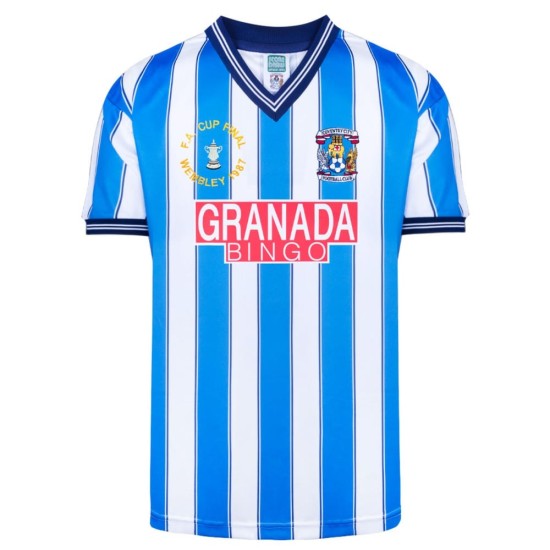 Maillot rétro finale FA Cup Coventry City 1987 femme Maillot rétro finale FA Cup Coventry City 1987 femme