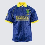 Maillot rétro Norwich City extérieur coupe UEFA 1993 homme Maillot rétro Norwich City extérieur coupe UEFA 1993 homme