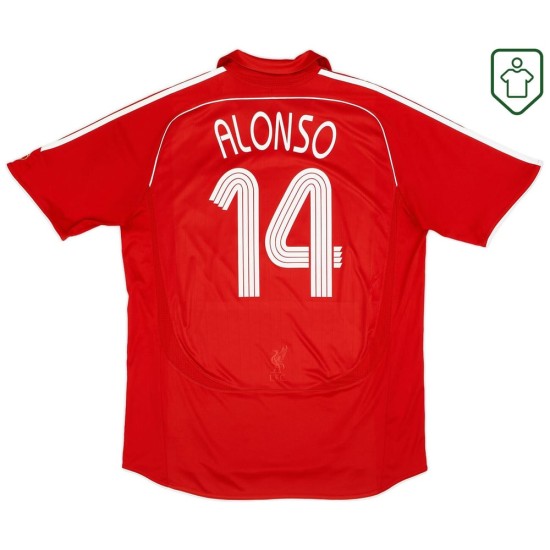 Maillot rétro domicile homme Liverpool 2006/08 Alonso #14 Maillot rétro domicile homme Liverpool 2006/08 Alonso #14