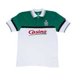 Maillot Rétro vintage casino ASSE homme années 90 - blanche