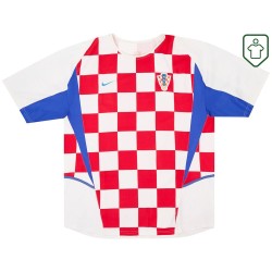 Homme Maillot rétro domicile Croatie 2002/04