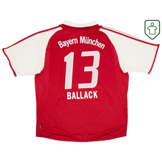 Homme Maillot domicile rétro Bayern Munich 2003/04 Ballack #13 Homme Maillot domicile rétro Bayern Munich 2003/04 Ballack #13