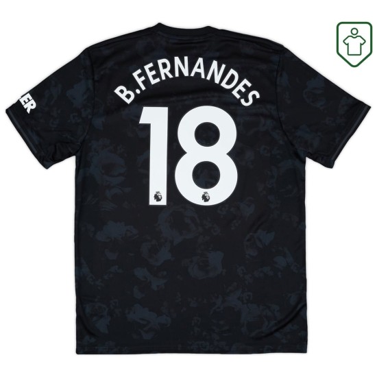 Maillot rétro troisième homme Manchester United 2019/20 B. Fernandes #18 Maillot rétro troisième homme Manchester United 2019/20 B. Fernandes #18