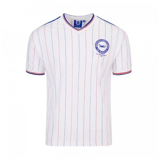 Maillot rétro Brighton & Hove Albion finaliste FA Cup extérieur 1983 enfant Maillot rétro Brighton & Hove Albion finaliste FA Cup extérieur 1983 enfant