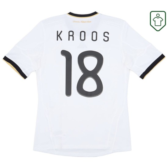 Homme Maillot rétro domicile Allemagne 2010/11 Kroos #18 Homme Maillot rétro domicile Allemagne 2010/11 Kroos #18
