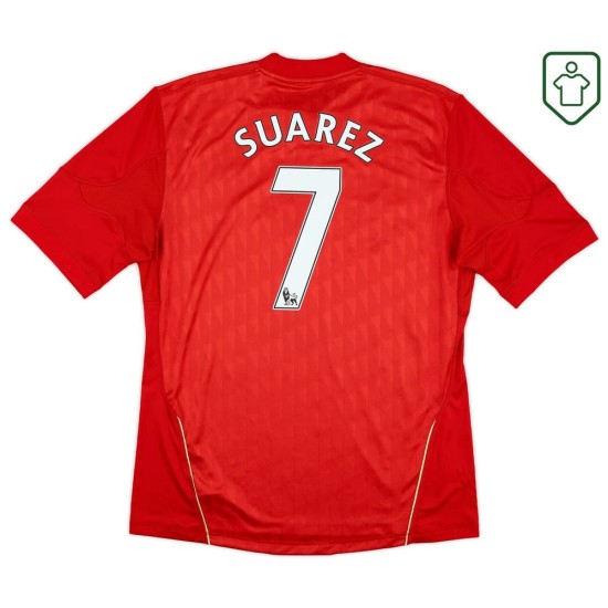 Maillot rétro domicile homme Liverpool 2010/12 Suarez #7 Maillot rétro domicile homme Liverpool 2010/12 Suarez #7