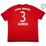 Homme Maillot domicile rétro Bayern Munich 2015/16 Alonso #3 Homme Maillot domicile rétro Bayern Munich 2015/16 Alonso #3