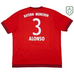 Homme Maillot domicile rétro Bayern Munich 2015/16 Alonso #3
