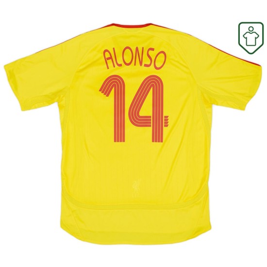 Maillot rétro extérieur homme Liverpool 2006/07 Alonso #14