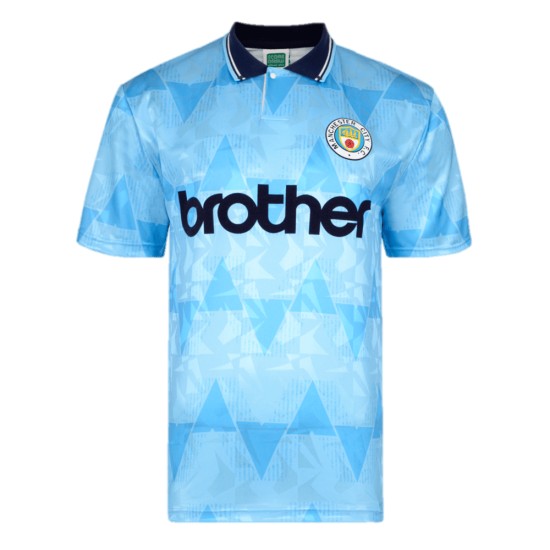 Enfant Manchester City 1989 Domicile Rétro Maillot Enfant Manchester City 1989 Domicile Rétro Maillot