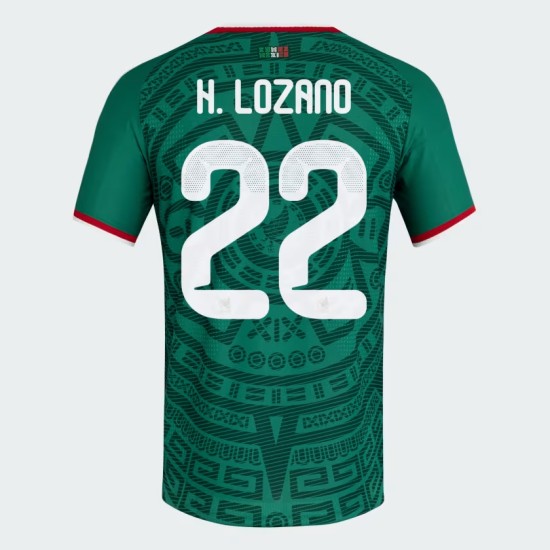 Maillot Officiel Domicile Mexique 2026 Homme H. LOZANO #22 Maillot Officiel Domicile Mexique 2026 Homme H. LOZANO #22