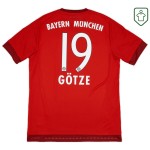 Homme Maillot domicile rétro Bayern Munich 2015/16 Götze #19