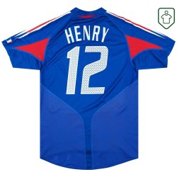 Homme Maillot rétro domicile France 2004/06 Henry #12
