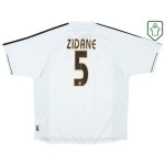 Homme Maillot rétro domicile Real Madrid 2003/04 Zidane #5 Homme Maillot rétro domicile Real Madrid 2003/04 Zidane #5