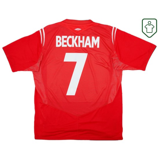 Homme Maillot rétro extérieur Angleterre 2004/06 Beckham #7 Homme Maillot rétro extérieur Angleterre 2004/06 Beckham #7