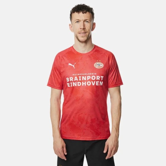 Maillot Troisième Échauffement Rouge 2025/26 PSV Homme Maillot Troisième Échauffement Rouge 2025/26 PSV Homme