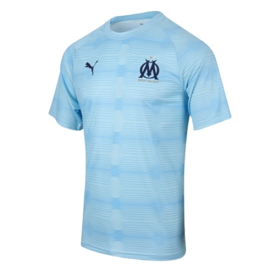 Homme OM 2025/26 Troisième Maillot d’Échauffement - Bleu Ciel Homme OM 2025/26 Troisième Maillot d’Échauffement - Bleu Ciel