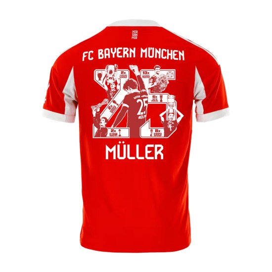 Maillot Homme Bayern Munich 2025/26 Domicile - Müller #25 Maillot Homme Bayern Munich 2025/26 Domicile - Müller #25