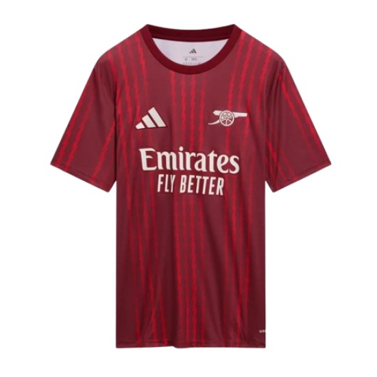 Enfant Arsenal 2025/26 Troisième Maillot d’Échauffement – Rouge