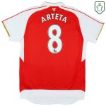 Maillot rétro domicile homme Arsenal 2015/16 Arteta #8 Maillot rétro domicile homme Arsenal 2015/16 Arteta #8