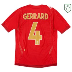 Homme Maillot rétro extérieur Angleterre 2006/08 Gerrard #4