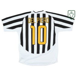 Homme Maillot domicile rétro Juventus 2003/04 Del Piero #10