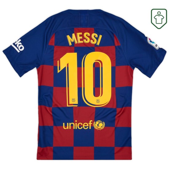 Homme Maillot rétro domicile FC Barcelone 2019/20 Messi #10