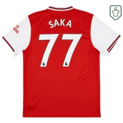 Maillot rétro domicile homme Arsenal 2019/20 Saka #77