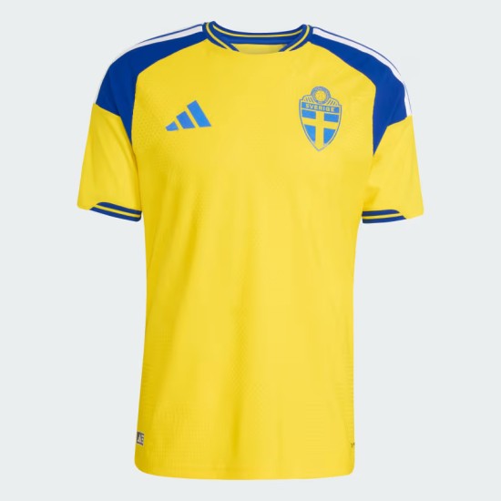 Maillot domicile authentique Coupe du Monde 2026 Suède homme Maillot domicile authentique Coupe du Monde 2026 Suède homme