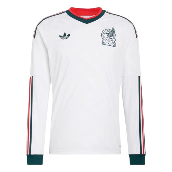 Maillot Coupe du Monde 2026 Extérieur Manches Longues Mexique Homme Maillot Coupe du Monde 2026 Extérieur Manches Longues Mexique Homme