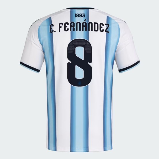 Maillot Officiel Domicile Argentine 2026 Homme E. FERNÁNDEZ #8