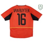 Homme Maillot rétro domicile Belgique 2002/04 Van Buyten #16 Homme Maillot rétro domicile Belgique 2002/04 Van Buyten #16