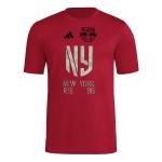 Troisième maillot AEROREADY à fermeture homme New York Red Bulls 2025 - Rouge Troisième maillot AEROREADY à fermeture homme New York Red Bulls 2025 - Rouge