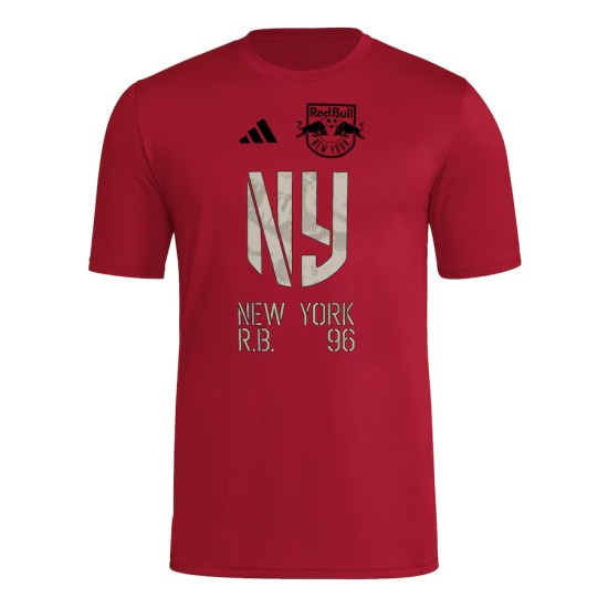 Troisième maillot AEROREADY à fermeture homme New York Red Bulls 2025 - Rouge Troisième maillot AEROREADY à fermeture homme New York Red Bulls 2025 - Rouge