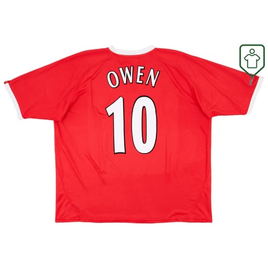 Maillot rétro domicile Ligue des champions homme Liverpool 2001/03 Owen #10 Maillot rétro domicile Ligue des champions homme Liverpool 2001/03 Owen #10