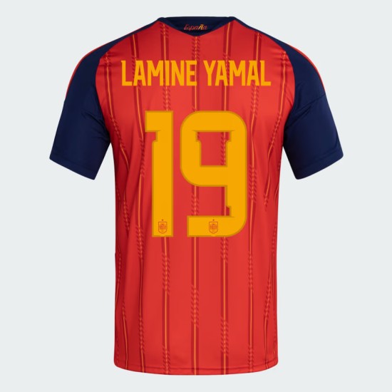 Maillot Officiel Domicile Espagne 2026 Femme LAMINE YAMAL #19 Maillot Officiel Domicile Espagne 2026 Femme LAMINE YAMAL #19