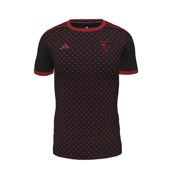 Homme Séville FC 2025/26 Troisième Maillot Prématch - Noir Homme Séville FC 2025/26 Troisième Maillot Prématch - Noir
