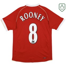 Maillot rétro domicile homme Manchester United 2006/07 Rooney #8