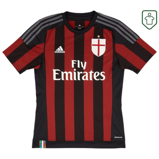 Homme Maillot domicile rétro Milan 2015/16 Homme Maillot domicile rétro Milan 2015/16