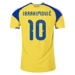 Maillot Domicile Authentique Suède 2026 Homme IBRAHIMOVIĆ #10