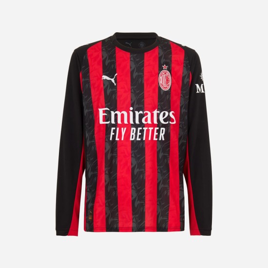 Enfant Milan Maillot Manches Longues Domicile 2025/26 Enfant Milan Maillot Manches Longues Domicile 2025/26