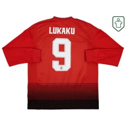 Maillot rétro domicile manche longue homme Manchester United 2018/19 Lukaku #9