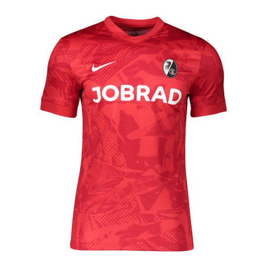 Maillot échauffement third homme SC Freiburg 2025/26 - Rouge Maillot échauffement third homme SC Freiburg 2025/26 - Rouge
