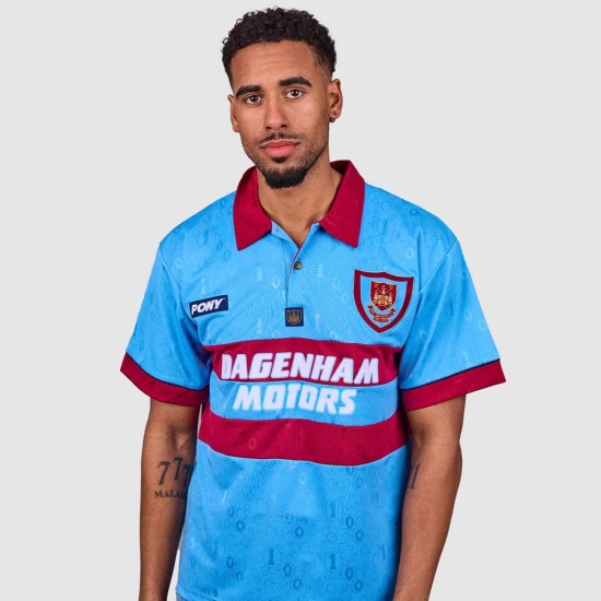 Maillot Rétro Centenaire Pony Extérieur Homme West Ham United 1995 Maillot Rétro Centenaire Pony Extérieur Homme West Ham United 1995