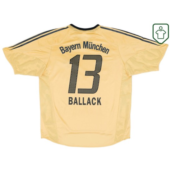Homme Maillot extérieur rétro Bayern Munich 2004/05 Ballack #13 Homme Maillot extérieur rétro Bayern Munich 2004/05 Ballack #13